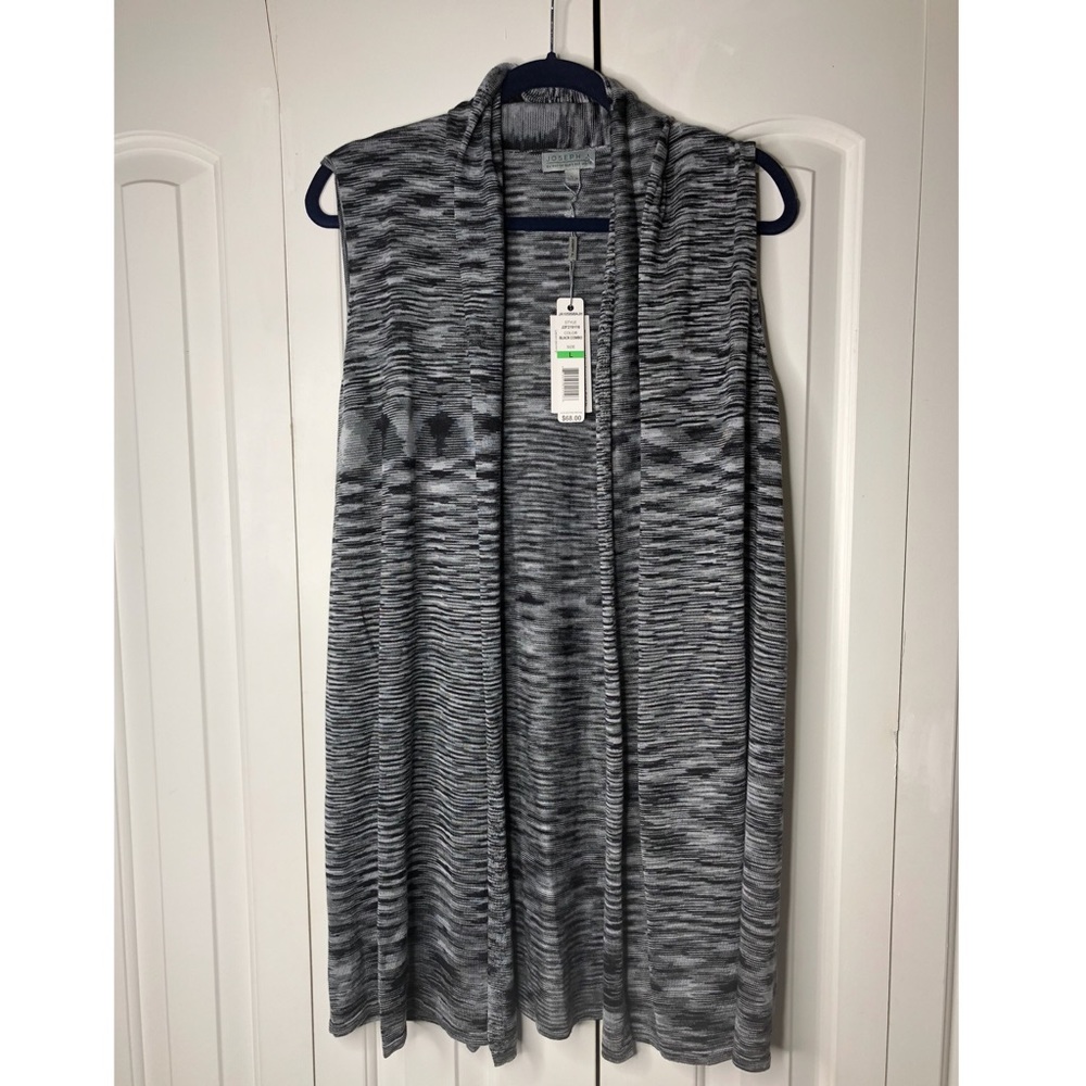 Josef A. grey sleeveless duster